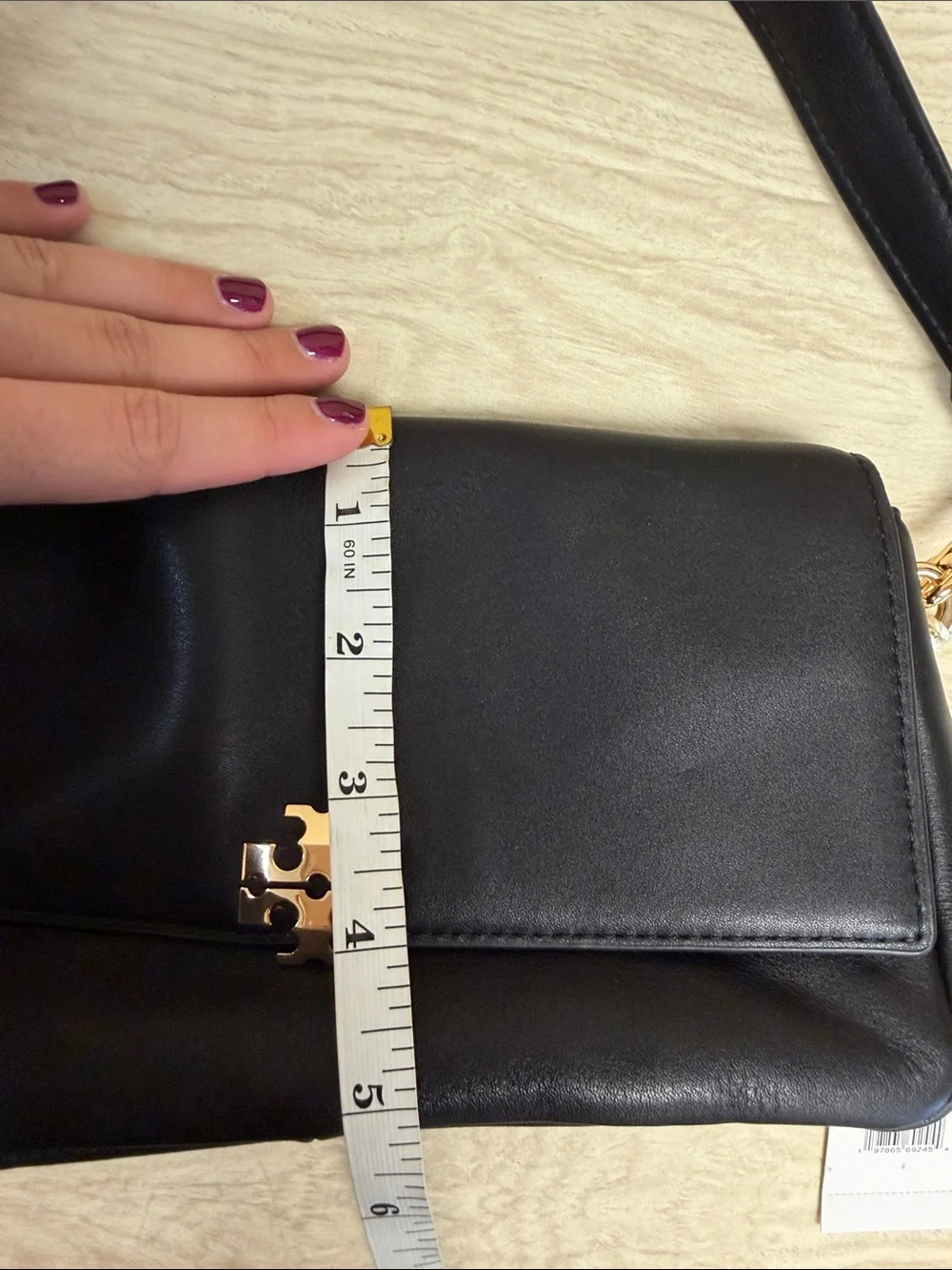TORY BURCH CHARLIE SMALL SHOULDER BAG BLACK